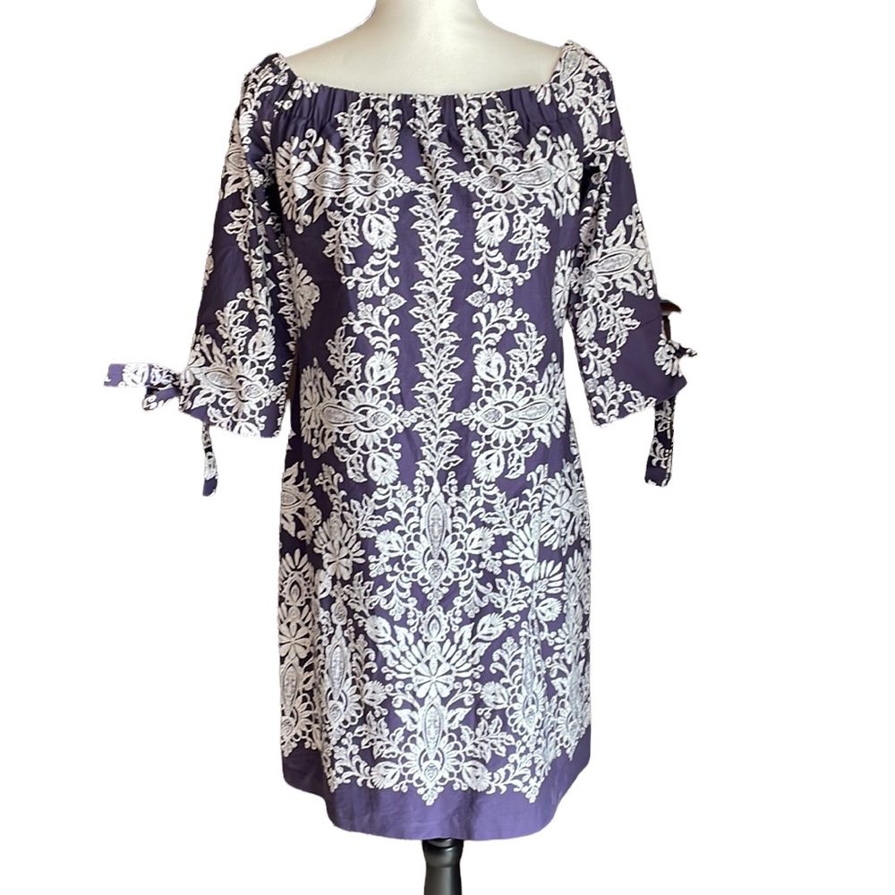 Vince Camuto Purple Floral Dress 4